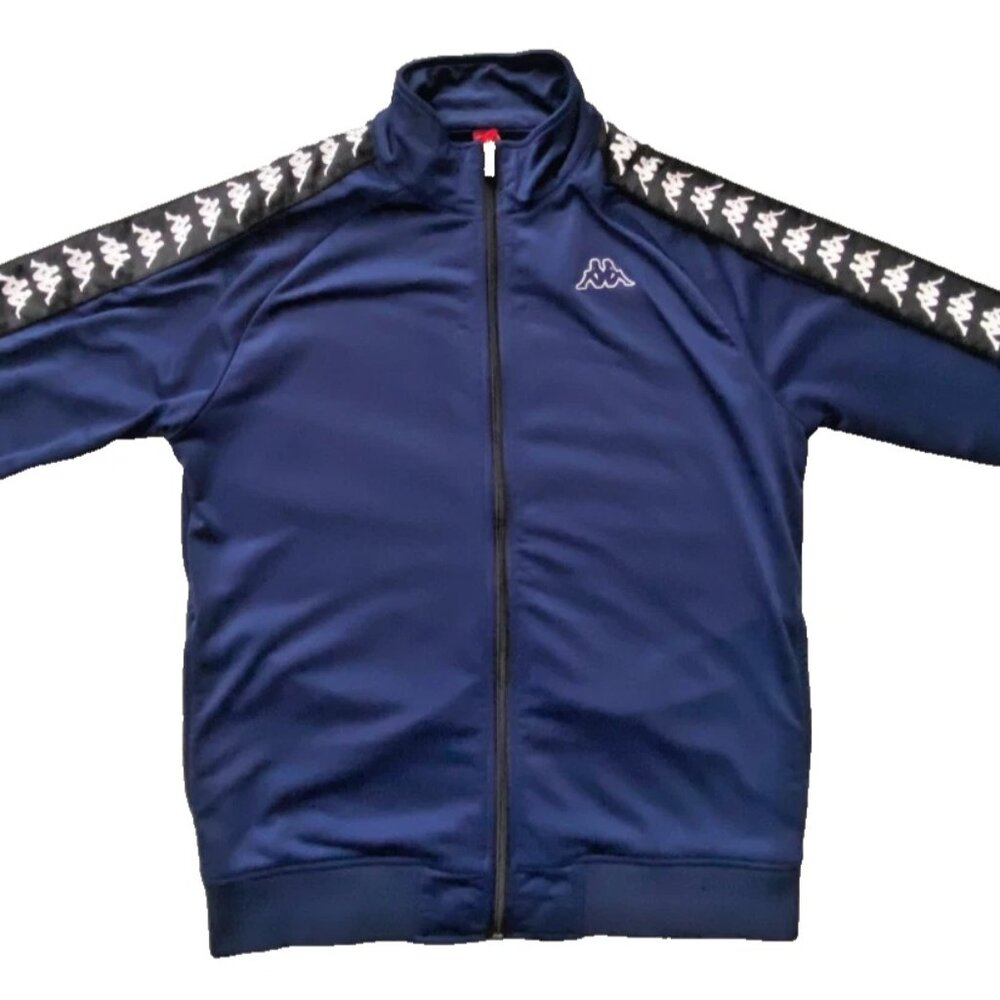 Vintage Kappa 222 Banda Track Jacket - Navy/White - Men’s Large